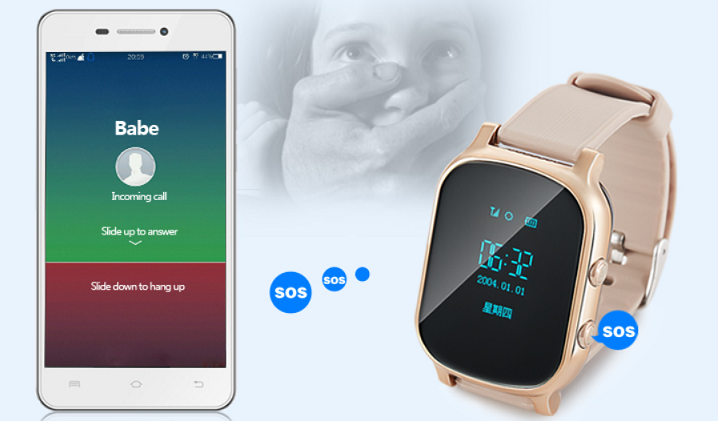 sos gps tracker watch